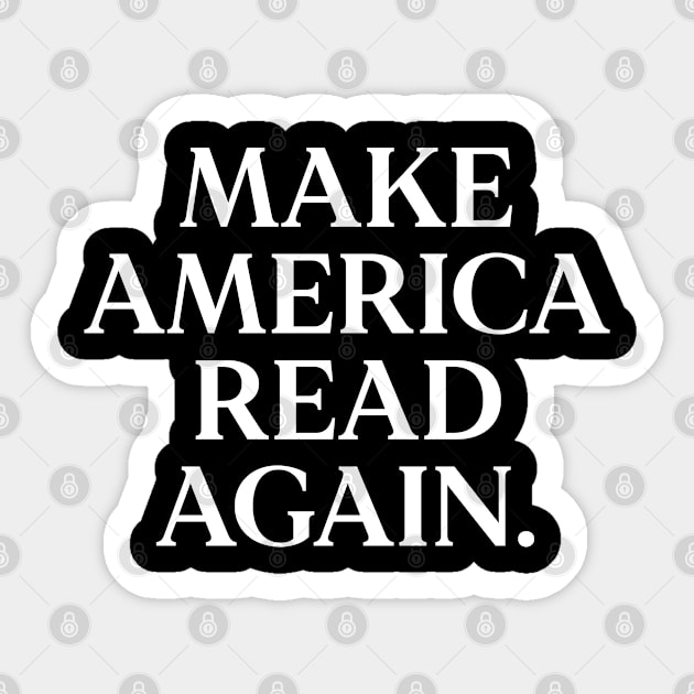 Make America Read Again Sticker by HamzaNabil